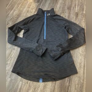 Under Armour Gray Quarter-Zip athletic pull over